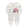 Kiddiezoom Newborn Baby Rompers Snug Fit Footed Cotton Pajamas Long