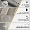 Jilron 100% Blackout Accordion Door Curtain, Adhesive Curtain Track Included