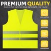 PeerBasics Safety Vests 10 Pack - Yellow Reflective High Visibility,