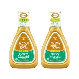 Ken's Steak House Lite Honey Mustard Dressing 16 Fl Oz (Pack of 2)