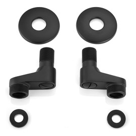 gotonovo Clawfoot Tub Adapter 3-3/8 Inch Adjustable Swing Arms for Kitchen Faucet Bathtub Bathroom Shower Faucet Set Commercial Utility 1 Pair 1.2 inch Matte Black