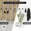JS Wall Hooks for Hanging Coats Screw in Coat Hanger