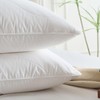 Three Geese White Goose Feather Down Pillows Standard Size Set