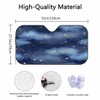 Jnomin Stars and Clouds Windshield Sun Shade for Car -
