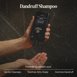 Black Wolf Anti-Dandruff Shampoo - Advanced Dandruff-Fighting & Itch Relief Formula with Salicylic Acid, Removes Buildup & Flakes - for Itchy Scalp - Thick & Rich Lather Cleanses Scalp - 14 oz