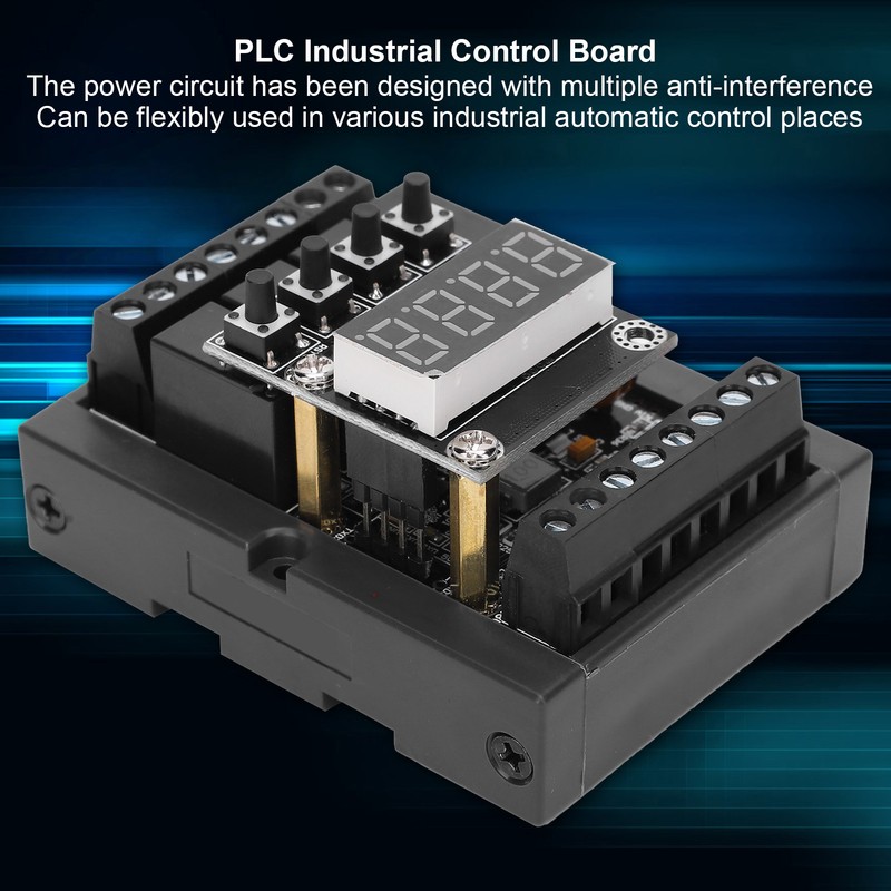 PLC Industrial Control Board Relay Digital Tube Integrated with Shell