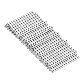 MECCANIXITY 50pcs 2mmx20mm Toys Shaft Round Rod Axles Drive Shaft Iron Shaft for DIY RC Car Truck Boat Helicopter Model Part, Silver