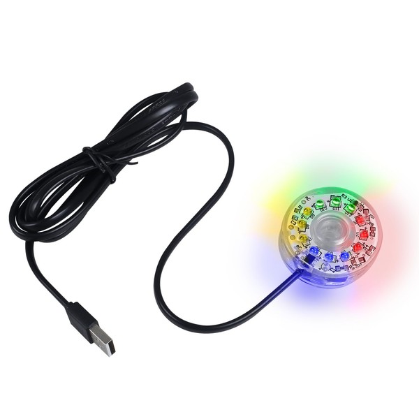 DONGKER LED Aquarium Light,Colorful Waterproof USB Fish Tank Lamp with