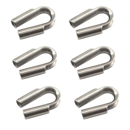 M6 Wire Rope Thimble 304 Stainless Steel (Pack of 6)