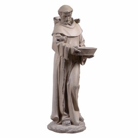 Hi-Line Gift Ltd. St Francis of Assisi Birdbath Garden Statue