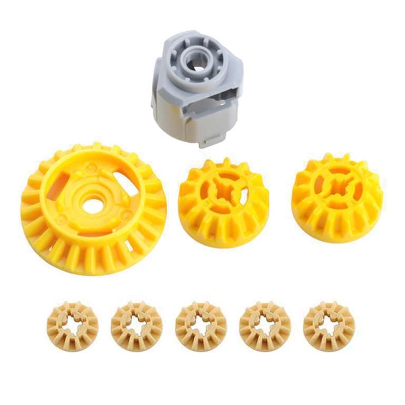 Differentials and Gears. MOC Technical Modification Parts, Compatible with Standard