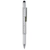 Twist-action Metal 5-in1 Ballpoint Pen and Stylus with 3" Ruler,