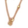 Collar Dije Sol Luna Estrella Calidad Acero Inoxidable