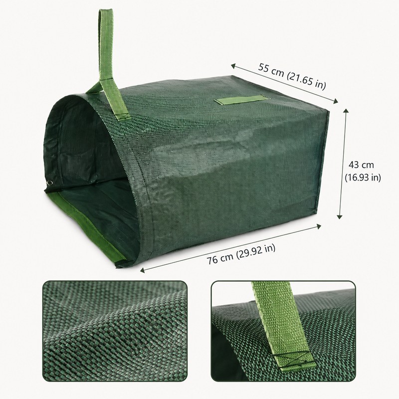 Garden Waste Bag for Yard Cleanup – Large-Capacity Green Leaf