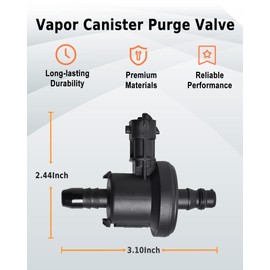 Válvula de purga de vapor para Ford Fiesta 2014-2019 1.6L sistema de válvula de aspiradora solenoide de purga para Ford Focus 2.0L 2.3L escape 2.0L BV619G866AA BV61-9G866-AA