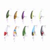 10pcs/bag Fishing Lures Baits Crank Bait Hook Tackle Bait Fishing
