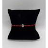Trendy Red String Bracelet with Knots and a Small Hamsa