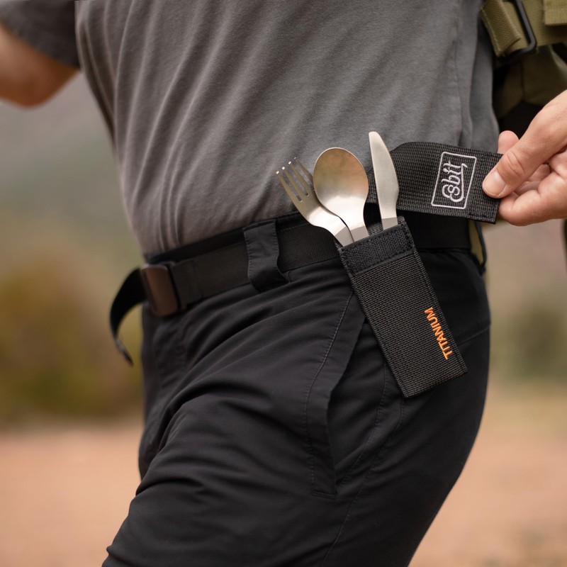 Esbit Titanium Lightweight Cutlery Set with Pouch