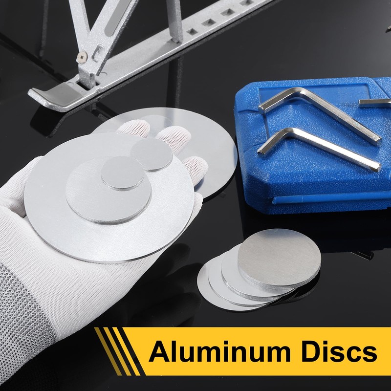 sourcing map 5Pcs Aluminum Disc, 4"(100mm) Diameter 0.12"(3mm) Thickness Round