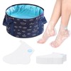 1 Navy Blue Foot Bath, 1 Pack Foot Mask, Foot
