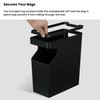 Home Zone Living 2-Pack 2-Gallon Small Trash Can, Slim Rectangular