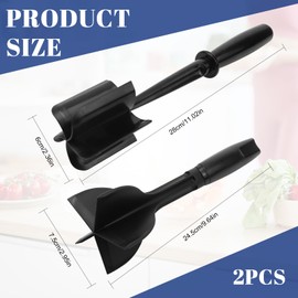 Minced Meat Chopper 2 Pieces Minced Meat Chopper Minced Meat Masher Minced Meat Chopper Beef Masher Minced Meat Chopper for Beef Burger Meat Potato