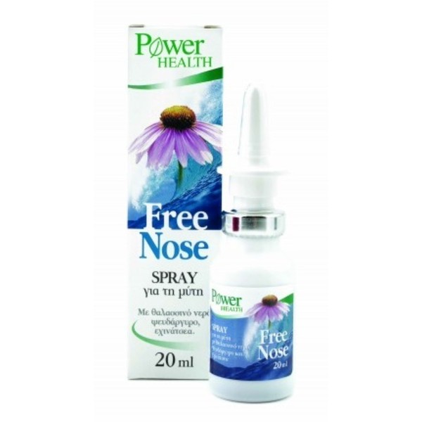 Power Health Free Nose Spray with Isotonic water Zinc and Echinacea 20ml