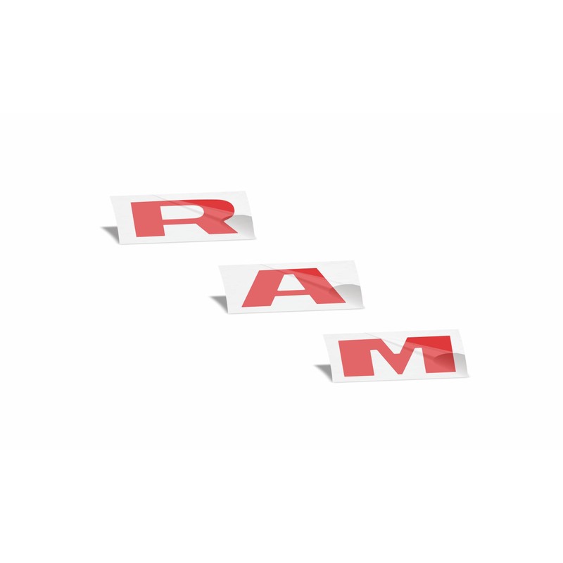 Reflective Concepts - RAM Tailgate Emblem Overlay Decal -Fits: 2015-2018