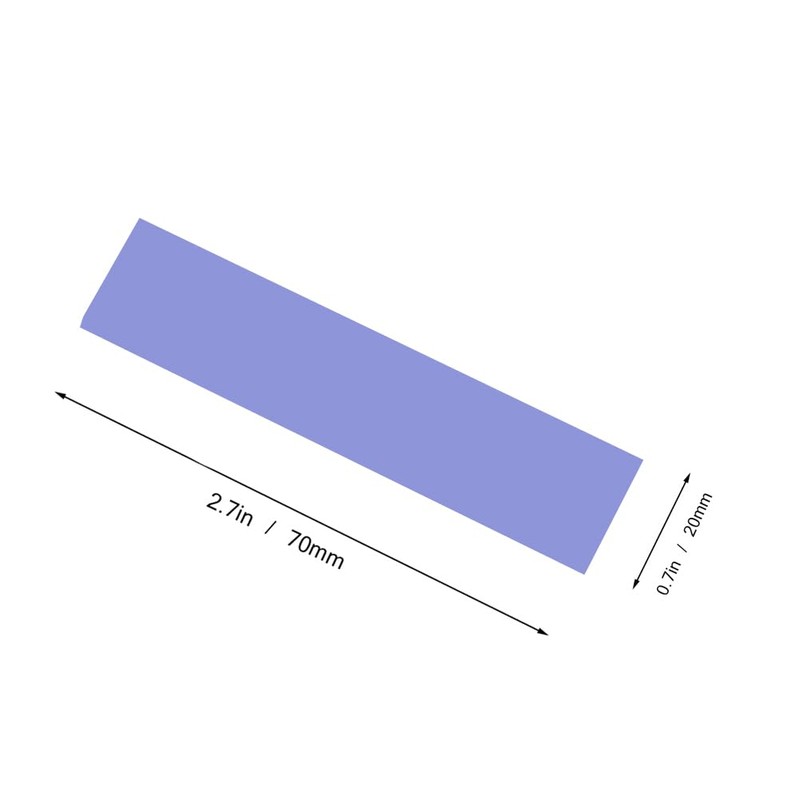 NVME M.2 Thermal pad，M.2 SSD Thermal Cooling Pad, 70x20x0.5/1mm for
