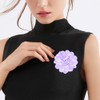 Elegant Large Cloth Flower Brooches Big Camellia Flower Pin for