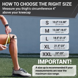 DR. BRACE ELITE Knee Brace with Side Stabilizers & Patella Gel Pads for Maximum Knee Pain Support and fast recovery for men and women-Please Check How To Size Video (Mercury, Medium)