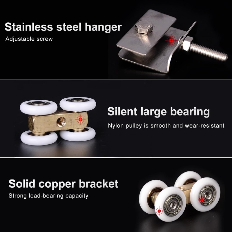 Rollers, Sliding Doors, Runners, Shower Cubicle, Rollers - Metal Axle