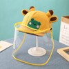 Adjustable Baby Sun Hat Cute Cartoon Infant Outdoor Removable Face