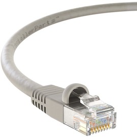 InstallerParts CAT6 Cable UTP Booted [Gray] - 35 FT - 1 Pack - Professional Series - 10Gbps, Cat6 Patch Cable, Network, Internet