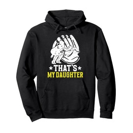 My Daughter Softball Catcher Dad Softball Catcher Father Pullover Hoodie