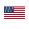 USA Flag Vinyl Sticker, 7 inches by 3.8 inches