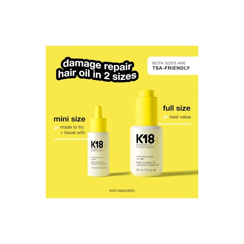 Aceite reparador de cabello K18 Home Molecular Repair hair oil