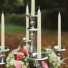 8 inch Organic Beeswax Taper Candles 4 Pack - Natural,