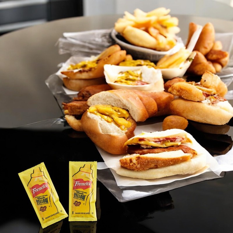 French's Classic Yellow Mustard 7 Gr Portion Packet, Single Serve,