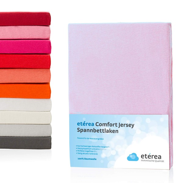 etérea Comfort Jersey Fitted Sheet in Various Sizes and Colours,