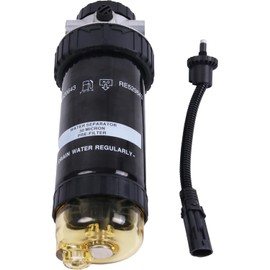 WQSING Fuel Filter Water Separator RE529641 RE541922 Compatible with John Deere 120D 130G 130GLC 160DLC 160GLC 180GLC 200DLC 200G 210G 210GLC 2144G Excavator 3029 4045 6068 6090 Engine