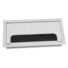 Desk Grommet, Square Cable Cover Aluminium Brush Plate for Computer
