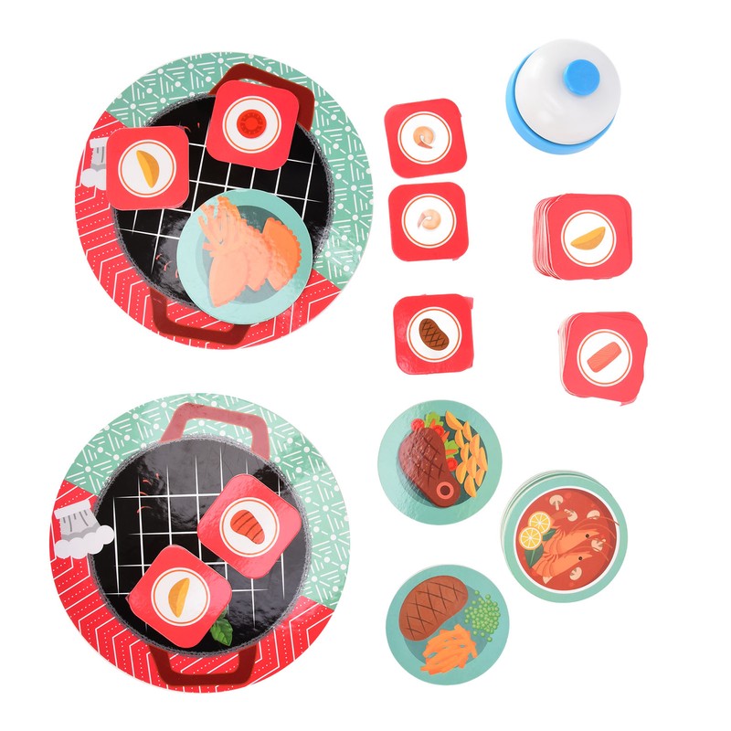 Children Card Toys Food Puzzle Board Matching Game Toys Early