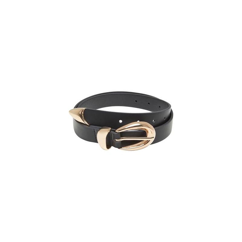 Urban Classics Women's Belt, Black/Gold