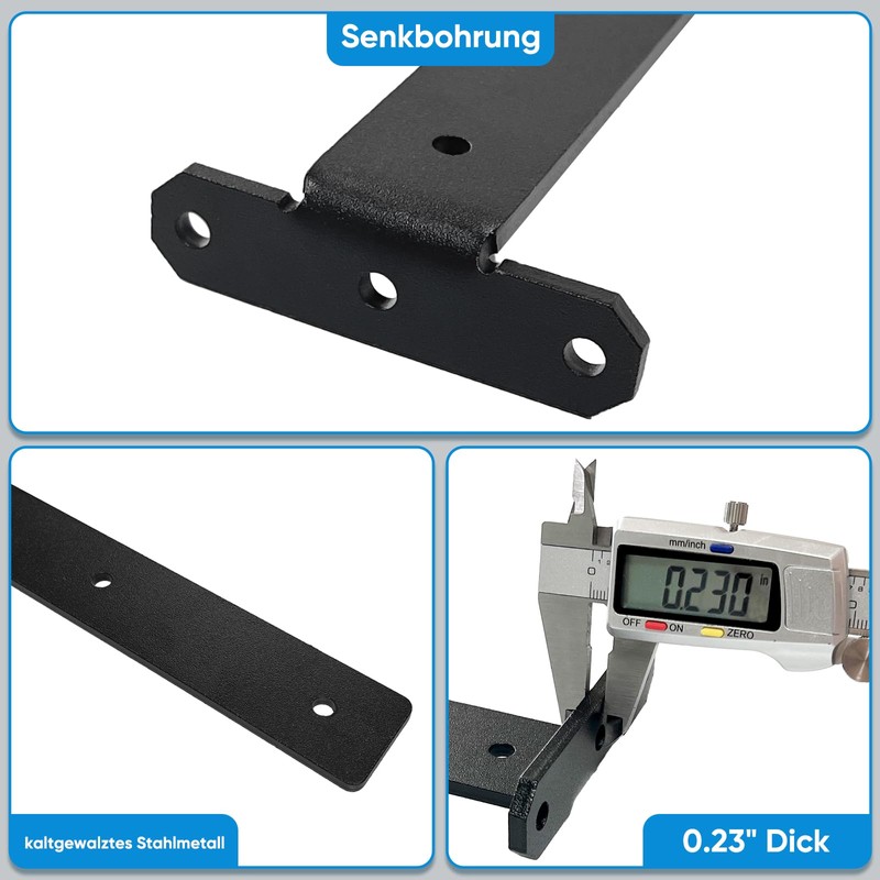 TESSTINA Invisible Shelf Bracket, 80 kg, Heavy Duty, Metal Shelf