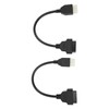 2PCS 6 Pin OBD‑OBD2 Motorcycle Diagnostic Scanner Cable Replacement for