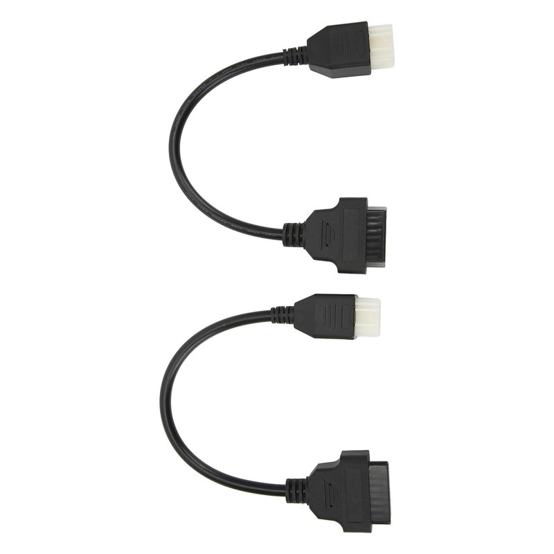 2PCS 6 Pin OBD‑OBD2 Motorcycle Diagnostic Scanner Cable Replacement for