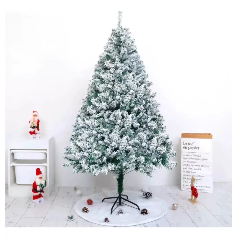 ZHU G Arbol Pino De Navidad Artificial Nevado 1.50 Mt