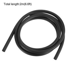 QUARKZMAN Foam Hose for Handle Support Pipe Insulation 1/8" ID 1/2" OD 2m Length Black