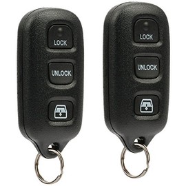 Key Fob Keyless Entry Remote fits 1999-2009 Toyota 4Runner / 2001-2007 Sequoia (HYQ12BBX w/Panic, Set of 2)